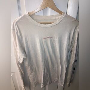 Billabong Palm Tree White Long Sleeve Tee - L